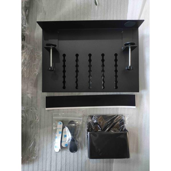 Металлический держатель с креплением на рабочем столе для организации шнура под рабочим столом