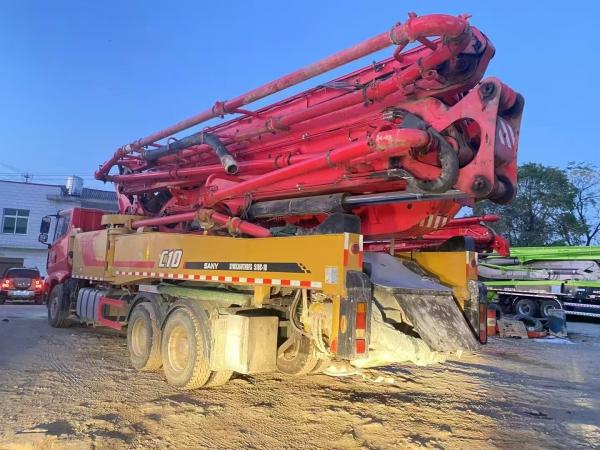 Hydraulic 24m Second Hand Pump Truck 348kW 1900rpm 90km/H