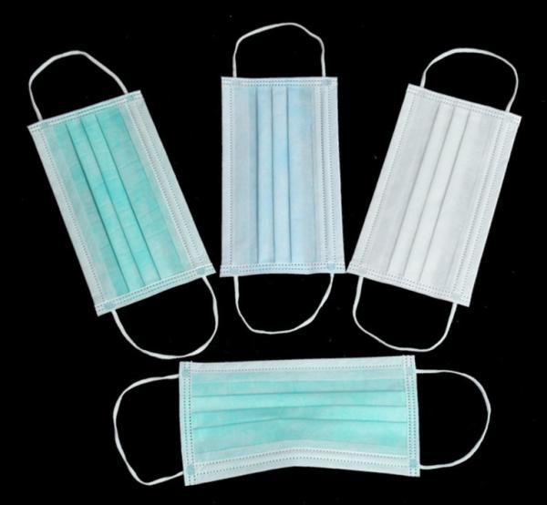 Disposable Non Woven Masks 3ply 17.5 X 9.5cm Size Industrial Detailed