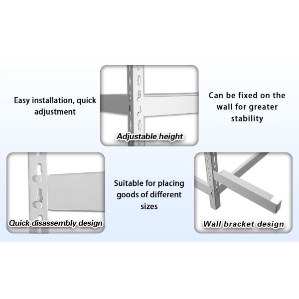 3 Tier Single Entry Tire Storage Rack 1500LBS High Carbon Steel White Anti-Rust Adjustable Heavy Duty Steel Shelving