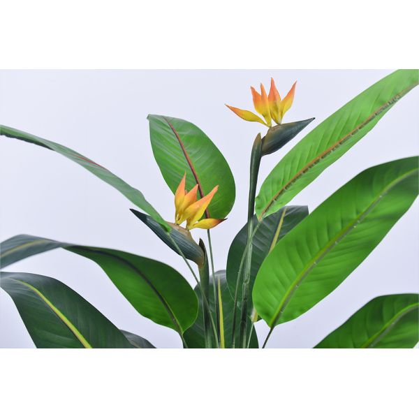 Haihong Factory Wholesale Plastic Decorative Plants 4ft 6ft Bird of Paradise Artificial Plant for  Cafe Shop Decoration