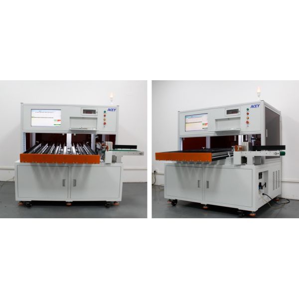 8 Channels Automatic Prismatic Lithium Cell Sorting Machine With Barcode Scanner