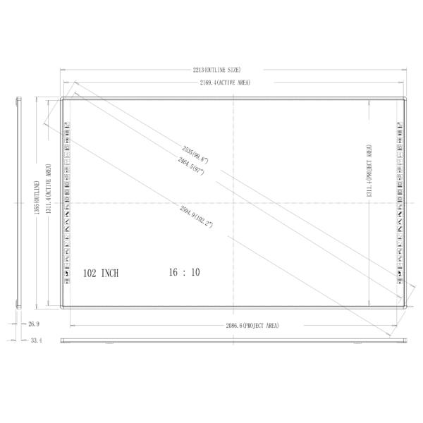 CE Ycltouch Smart USB Interactive Digital Whiteboard With Projector