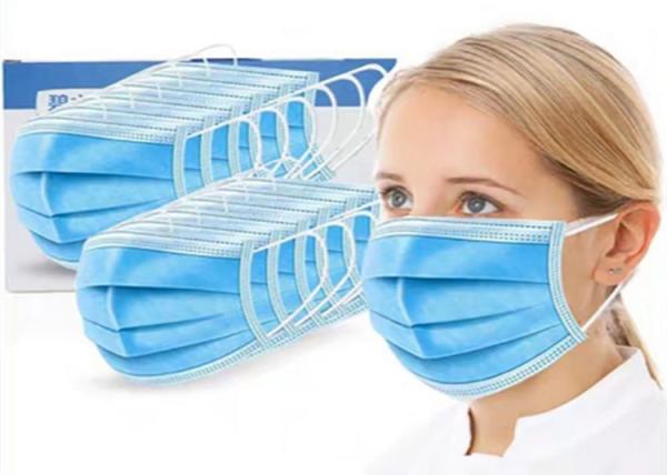Anti Dust 3 Ply Surgical Face Mask , Carbon Antiviral Disposable Dust Mask