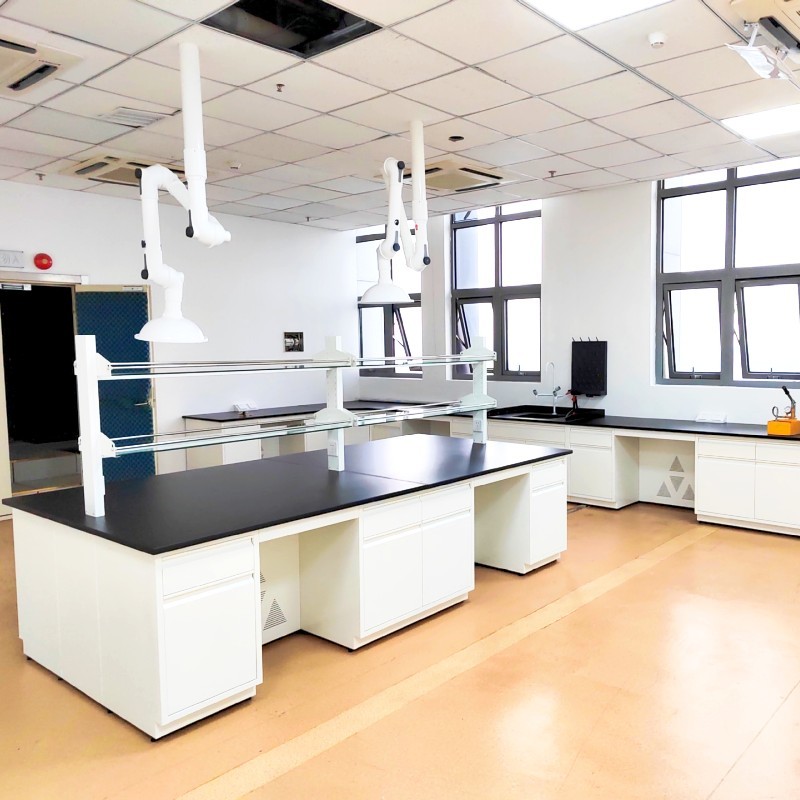Side Lab Work Bench Corrosion Proof Modular Lab Bench With Base Cabinet And Drawer