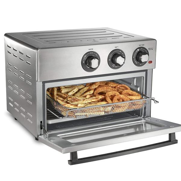 24L 12L Air Fryer Ovens Kitchen Cooking Appliance Stainless Steel Electric Retro Large Capacity Glass