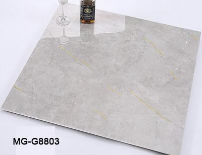800x800mm Antibacterial Polished Porcelain Floor Tile Grey Gold