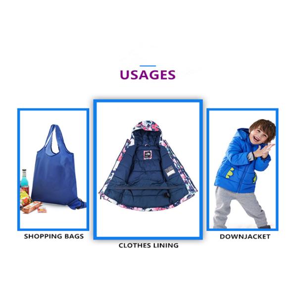 Куртка выравнивая тафту 300T повторно использовала пластиковую ткань бутылки