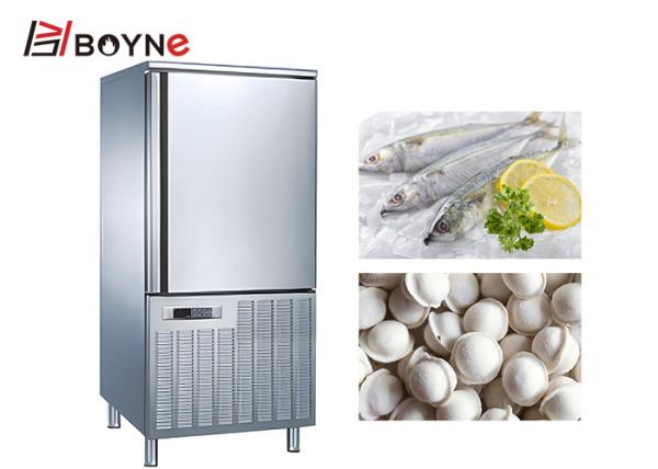 304 Stainless Steel Dough Sea Food Blast Freezer 10 Trays Cabinet Restaurant