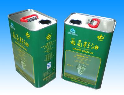 4 Color Cooking Oil Bucket 4 Litre Printed Tin Containers