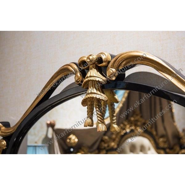 Rococo furniture mirrored chest drawers latest bedroom furniture designs TE-029