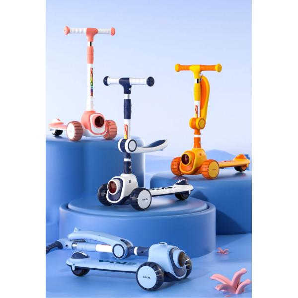 Scooter for Kids Ages 3-12 Foldable Height 4 Adjustable Collapsible Kick Scooter Max Load 200 LBS