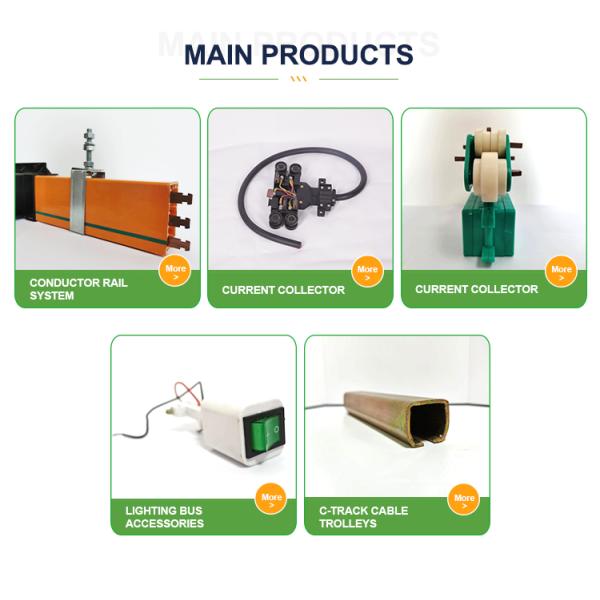 Электрический C-след C-рельса рельса вагонетки плоского кабеля