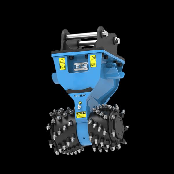 OEM Excavator Attachments Q345B Q345B NM400 Drum Cutter Use For 12 - 18 tons Excavator