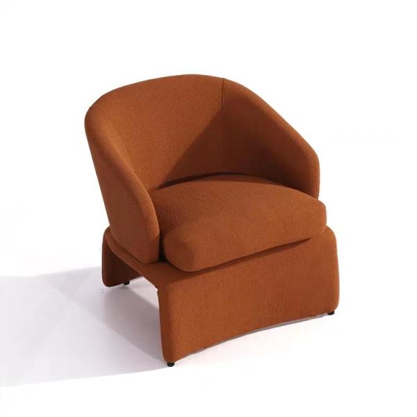 Woolen Cloth Arm Chairs ,  Graceful Contemporary Velvet Armchair
