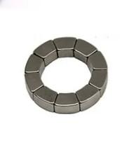 OEM Wind Turbine Generator Magnet , Arc Shape NdFeB Motor Magnet
