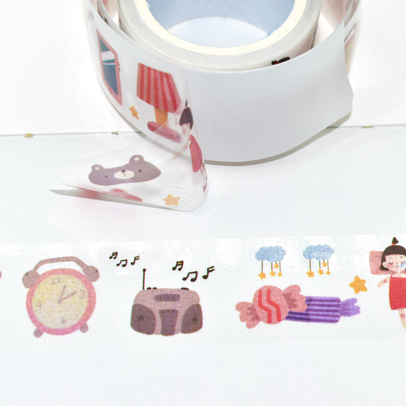 Изготовленная на заказ напечатанная таможня ленты Kawaii Washi оптовая делает ленту Washi украшения