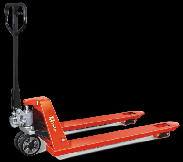 Total Lifting Height of 195mm JTHT-S Hydraulic Hand Pallet Truck with Scale for Quick Cargo Weighing