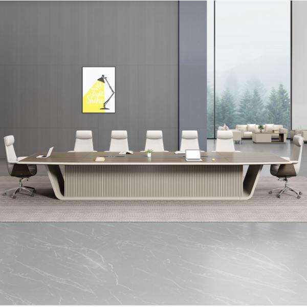Popular Fashion Office Furniture Meeting Table Luxury Boardroom Wooden Office Meeting Room Table Conference Desk