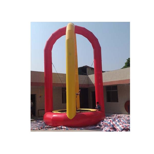 Custom Printed Soft Inflatable Bungee Trampoline For Playground