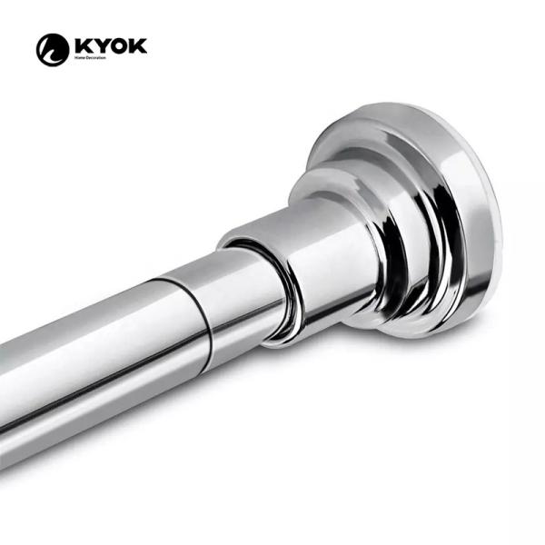 Multicolor Shower Curtain Rod  28mm Diameter Plating Treatment