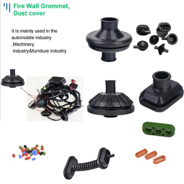 Rubber Accessories  Automotive Wiring Harness Rubber Parts Automotive Dust Proof Epdm Rubber Grommets