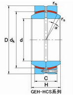 Radial GEH360HC Spherical Plain Bearings Sliding Bearings 360*520*258mm Wear-Resistant