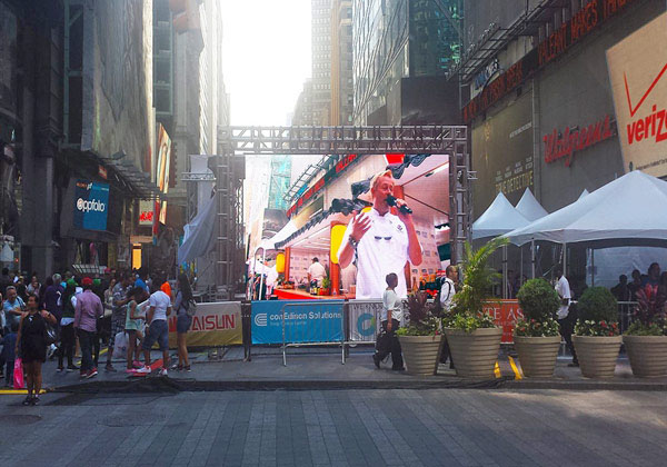 1920HZ Внешний P4.81 LED Видео Стены Аренда SMD 2727 500*1000 мм Постоянный Диск IC