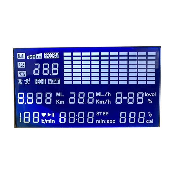 3.3V-5V 7 Segment LCD Display  TN LCD Display Blue Backlight HT1621 COB Module