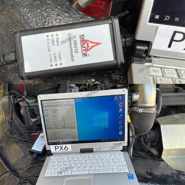 Pronto para usar Xplore Tablet +Deutz Communicator OBD Adaptador com SerDia Software para diagnóstico SerDia 2010