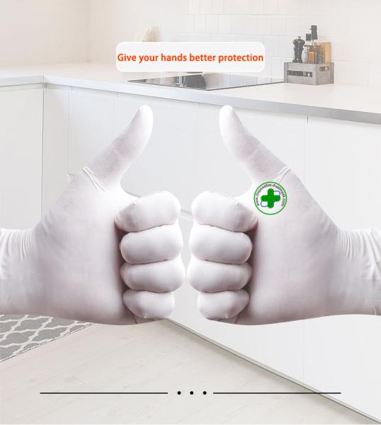 Disposable dingyin gloves food thickened rubber latex wear-resistant washing dishes household food check nitrile gloves