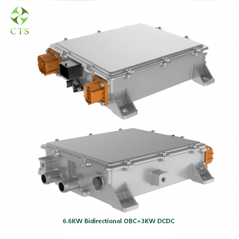 IP67 6.6kW Bidirectional On Board Charger with Integrated 3kW DC DC Converter for EV