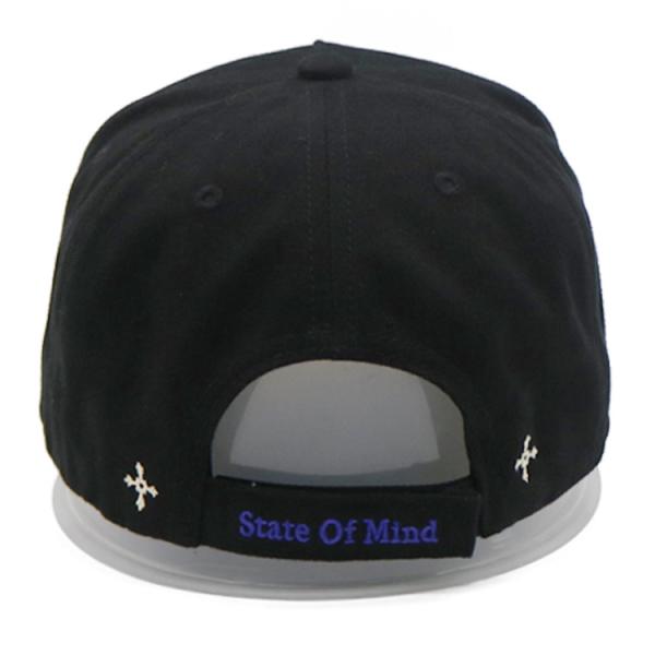 Casquette de baseball à 5 ​​panneaux taille unique/taille personnalisée en tissu de nylon avec boucle en corde de nylon sur le devant
