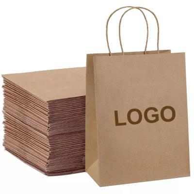 Custom Printed Shopping Brown Paper Bags