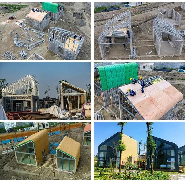 Accents mobiles modernes maison modulaire de vacances / studio de jardin préfabriqué pour la vie de vacances