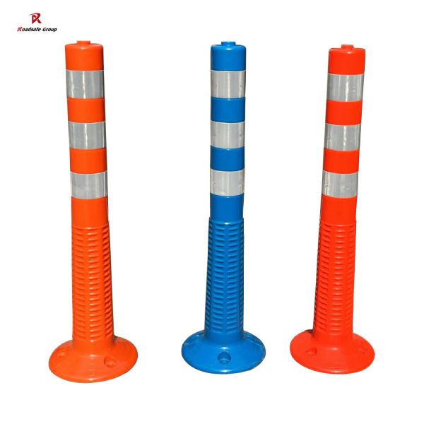 75cm Outdoor Road Safety Warning Durable Pu Plastic Traffic Warning Post