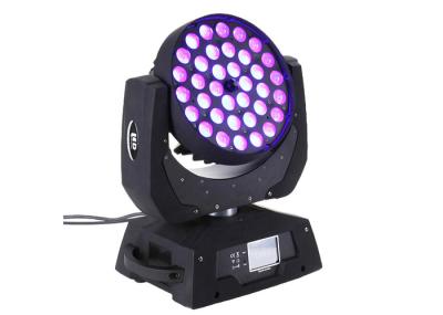 Controle DMX512 claro móvel conduzido efeito conduzido lira do clube noturno do DJ da luz da lavagem do arco-íris do zumbido de 36*10W RGBW 4IN1 RGBWA+UV 6IN1