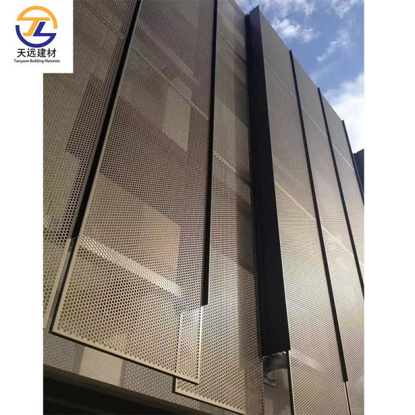 Perforated Aluminium AC CMladding Panels Ceiling Tile Plate 1.5mm