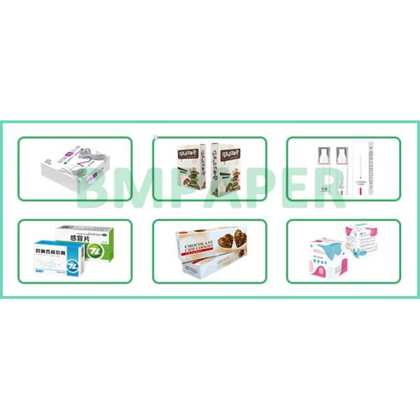 270gsm 325gsm Coated White Food Board For Pharmaceutical Packing 29'' x 18