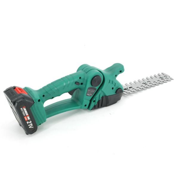 Effortless Gardening Lithium-Powered Hedge Trimmer With Replaceable Grass Cutter Blades