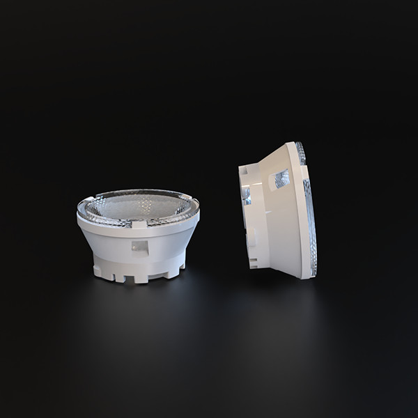 88% Efficiency PC Plastic LED Lens for Wall Washer Lights Lightweight TIR Optical Lens