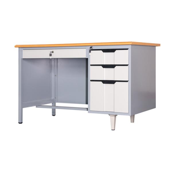 Sturdy Key Lock Multi Drawers RAL Color Steel Executive Desk