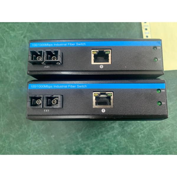 40 км Гигабитный преобразователь СМИ Ethernet SC Волокно одномодный неуправляемый прочный корпус CE FCC