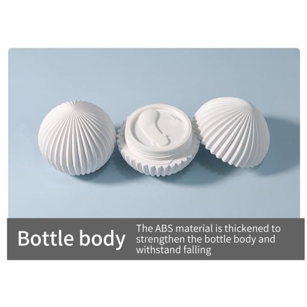 50g Skin Care Cream Jar Sphere Shape Cosmetic Plastic Jars Customized For Packaging