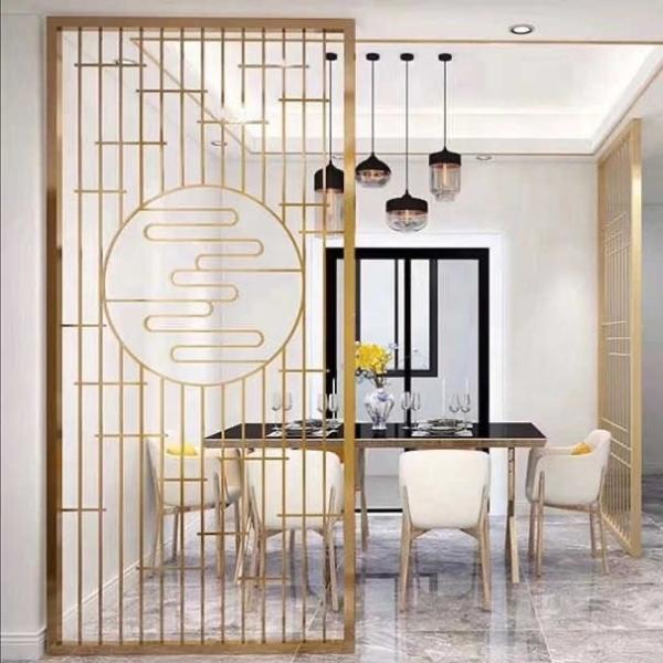 304 201 Stainless Steel Room Divider Decorative Partition Laser Cutting