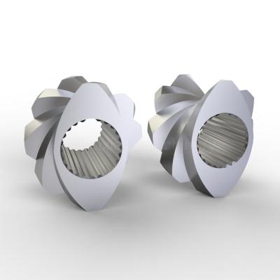 Heat Treated TDK Screw Element DIN Twin Screw Extruded Parts For Chemical Industry