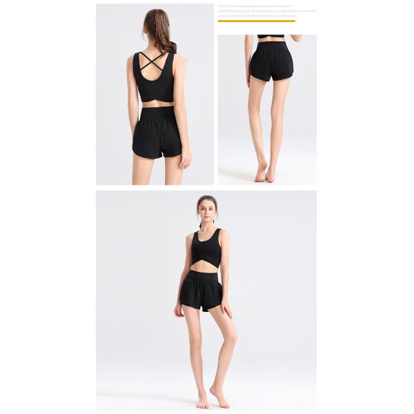 Выполненная на заказ бюстгальтер спорт плотных пригонка сексуальный задних женщин и набор шортов