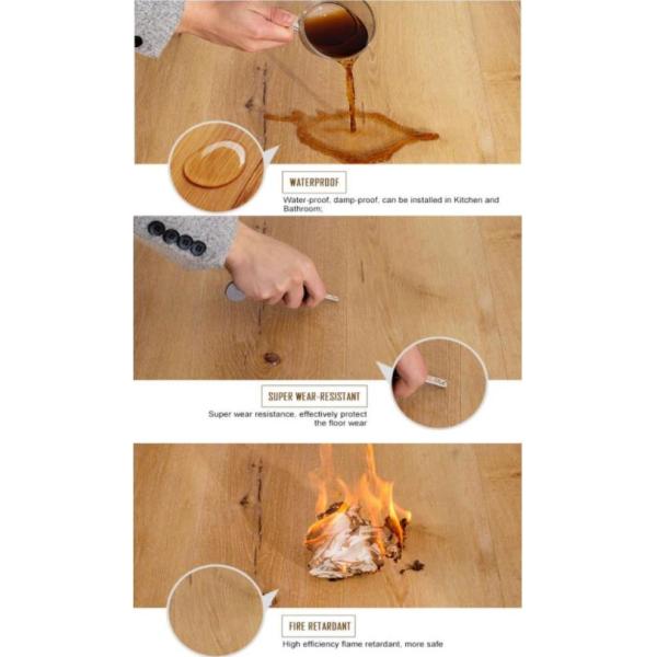 Огонь - настил планки винила товарного сорта Resistace для танцуя дома