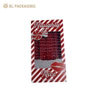 XL Packaging Custom Packaging Box Factory Red Cosmetic Lip Gloss Lipstick Packaging Box Paper Glitter Slide Drawer Box Packaging