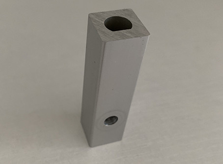 Square Column With Oval Hole CNC Machining Components Source Material